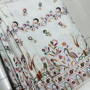 srikala fabrics Men's Thread Embroidered Indowestern Set