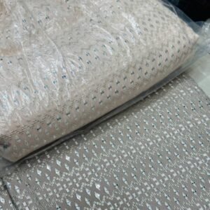 Mirror work sherwani fabric
